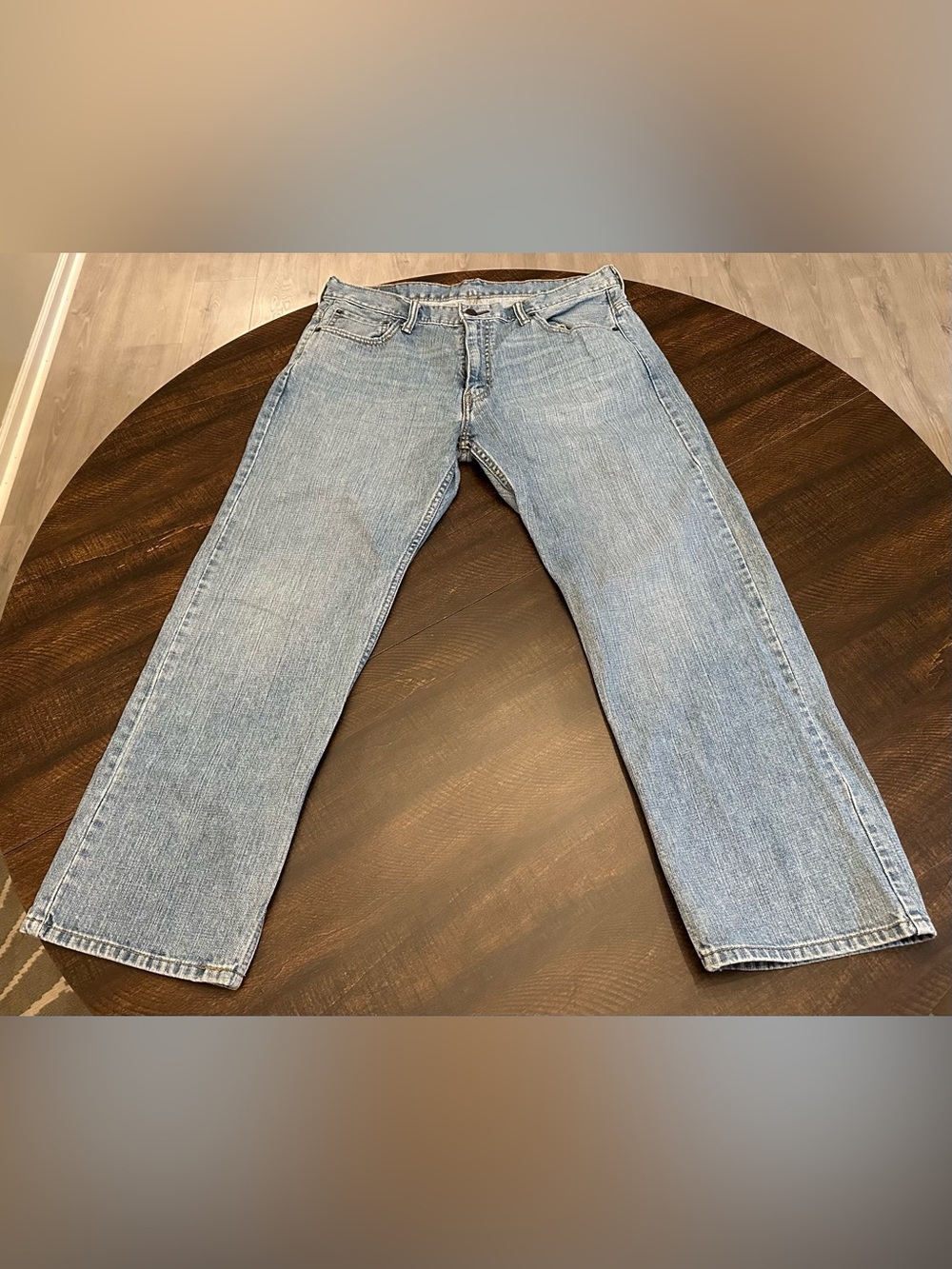 Levi's 569 Men 34X28 Loose Straight Cotton Med Wash Blue Denim Jeans